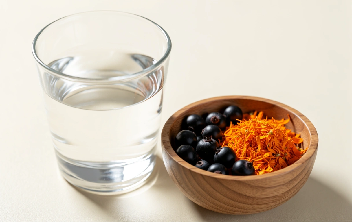 Natural ingredients for visual support